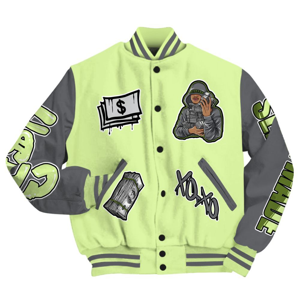 Varsity Jacket To Match Smoke Grey Volt TR 1s - Selfmade Unique All Over Print
