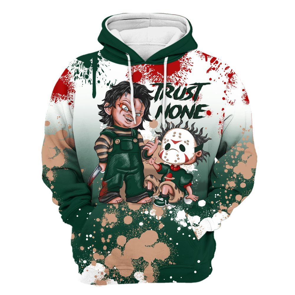 Hoodie To Match Bin 23 8s - Trust No One Scary All Over Print