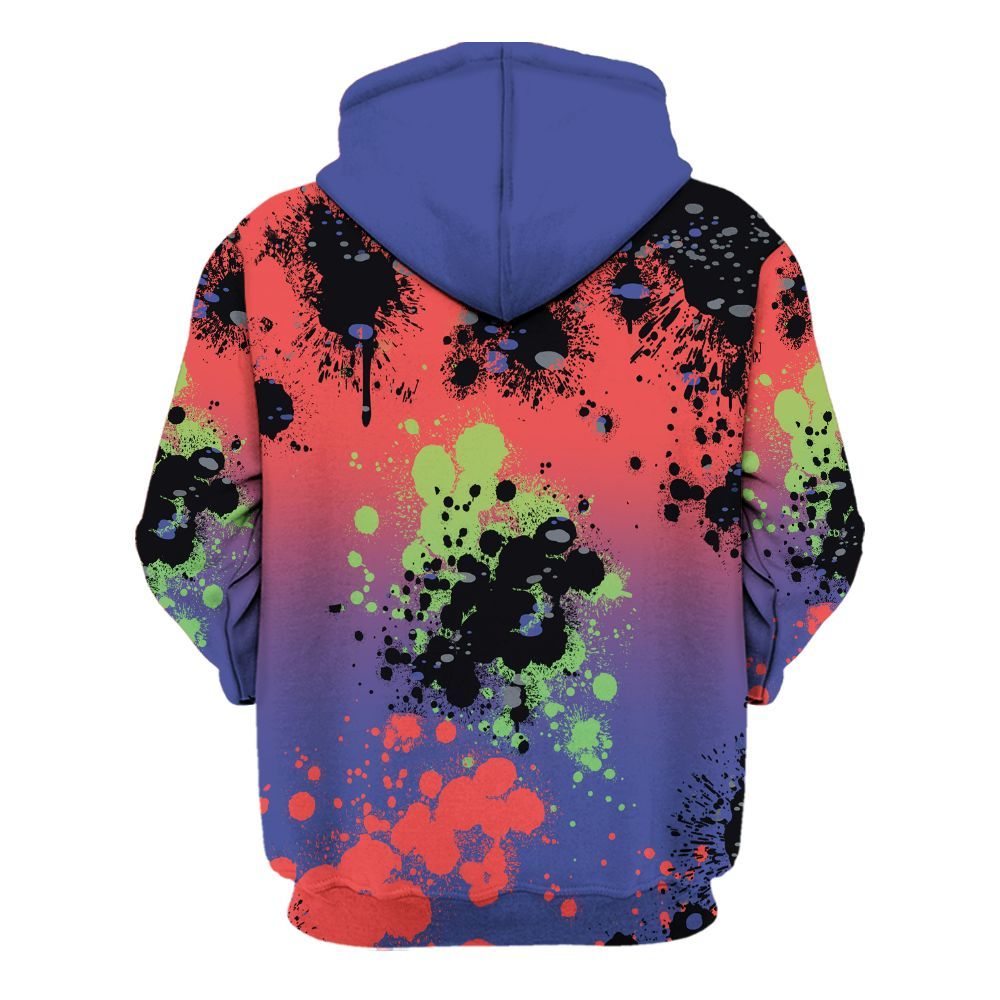 Hoodie To Match KD 4 Nerf - God Blessed Ink Drip All Over Print