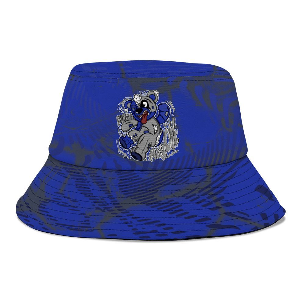 Bucket Hat To Match Air Max Plus Black Racer Blue - Havok Bear Graphic
