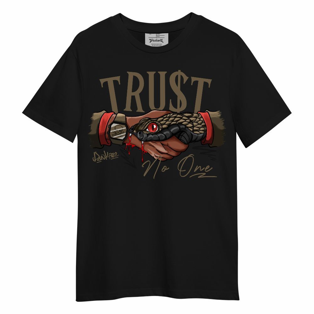 Shirt To Match Olive 9s - Snake Trust No One Unisex Shirt