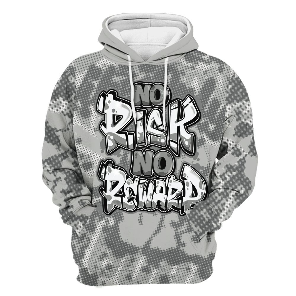 Hoodie To Match Paris Cement Grey 4s - No Risks No Reward Street All Over Print