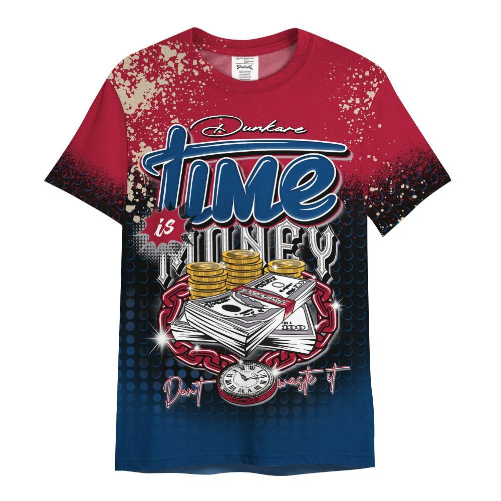 Shirt To Match Rare Air 4s - Time Is Money Halftone All Over Print