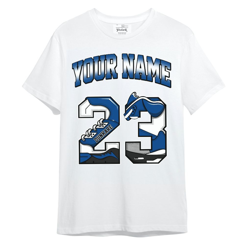 Shirt To Match Low 85 Royal 1s - Custom Name Number 23 5s Unisex Shirt
