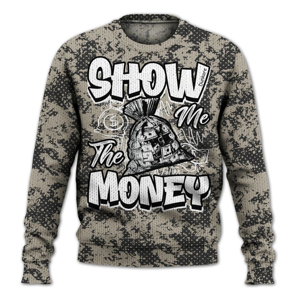 Knitted Sweater To Match RM Light Bone 4s - Show Me The Money Retro