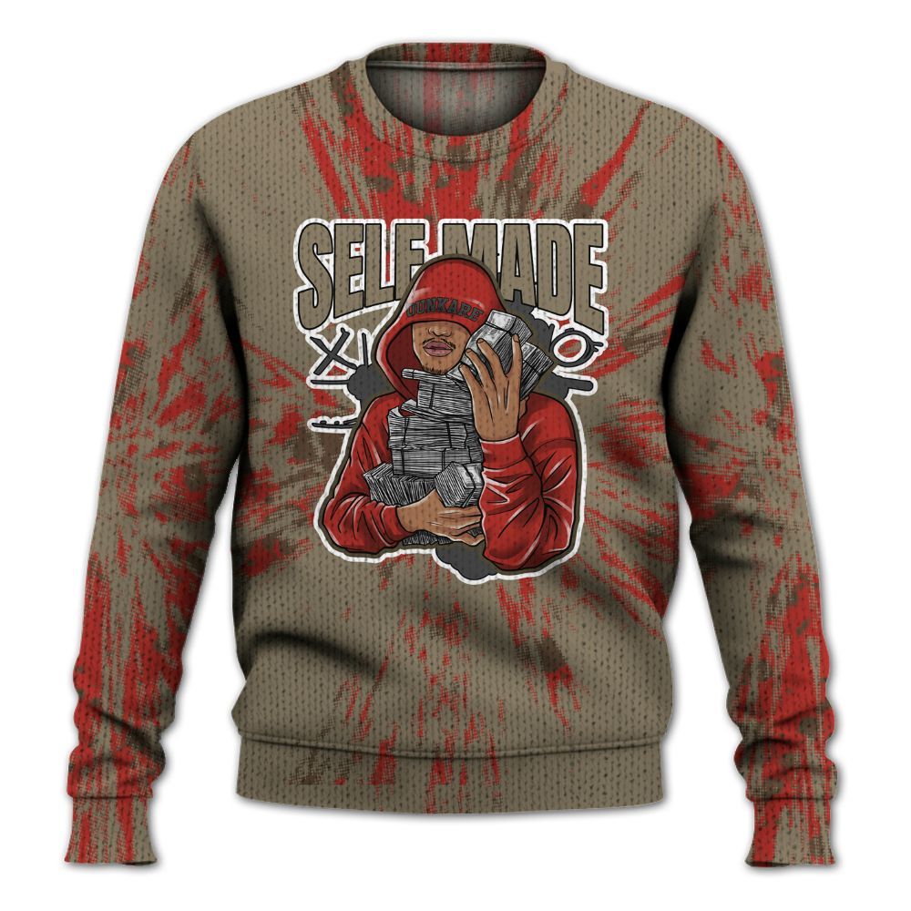 Knitted Sweater To Match Olive 9s - Selfmade Lux