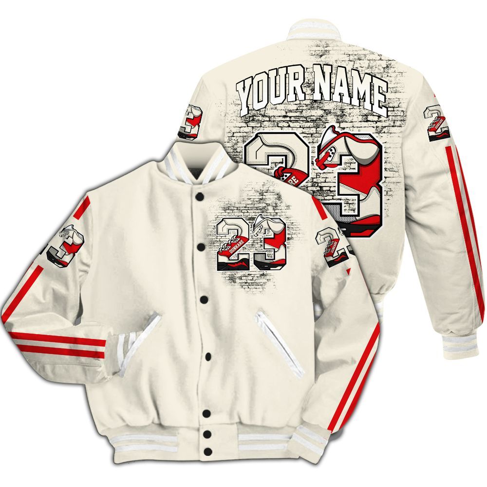 Varsity Jacket To Match Low OG Sail 1s - Custom Name Number 23 5s All Over Print