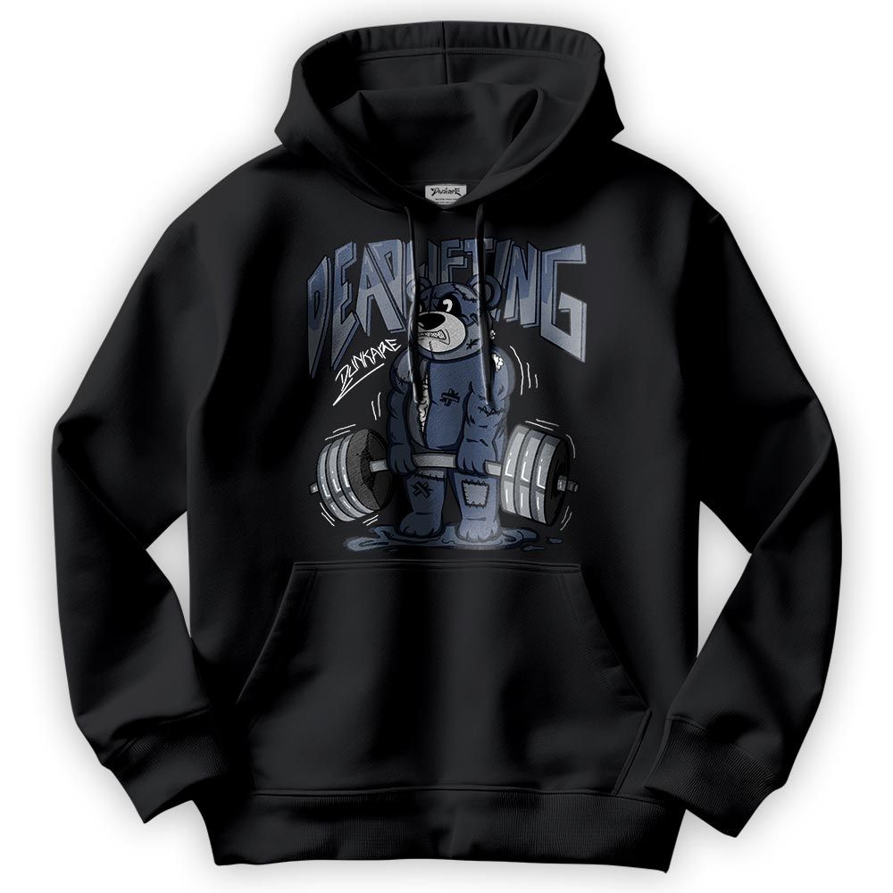 Sweatshirt To Match Low Diffused Blue 11s Hoodie - Deadlifting Bear Hoodie Unisex