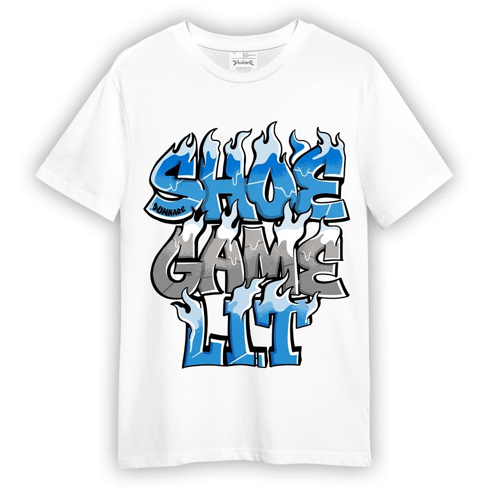 Shirt To Match Industrial Blue 4s T-- Shoe Game Lit Graphic T-Shirt Unisex