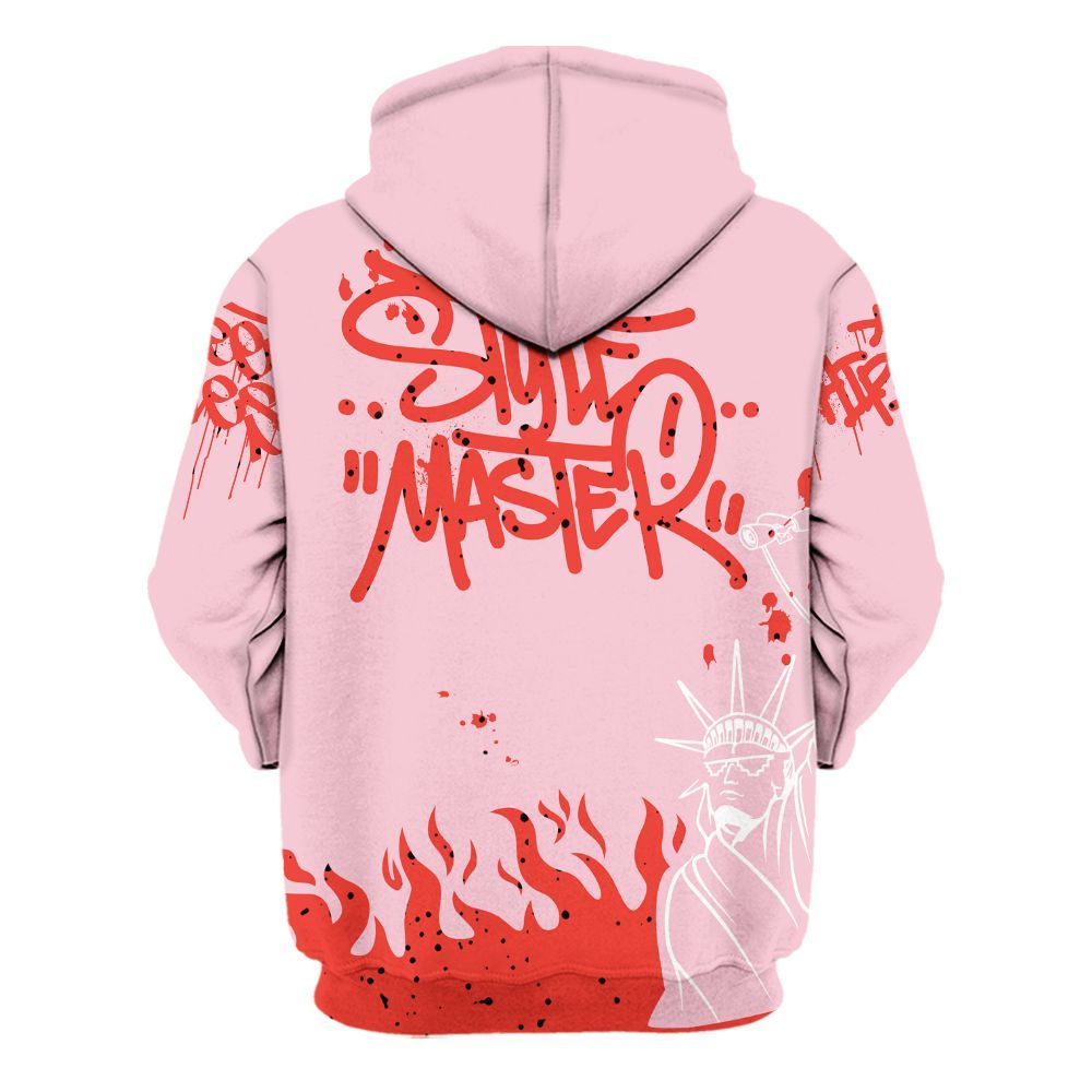 Hoodie To Match Retro Awake Arctic Pink - Graphic Fck Around Find Out All Over Print