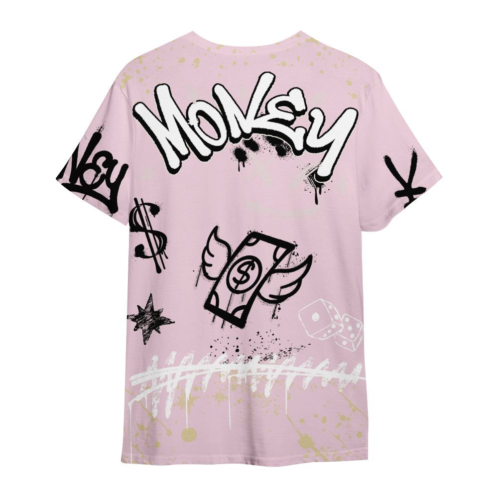 Shirt To Match Denim Iced Carmine 4s - Everybody Paid In Full Crayon All Over Print