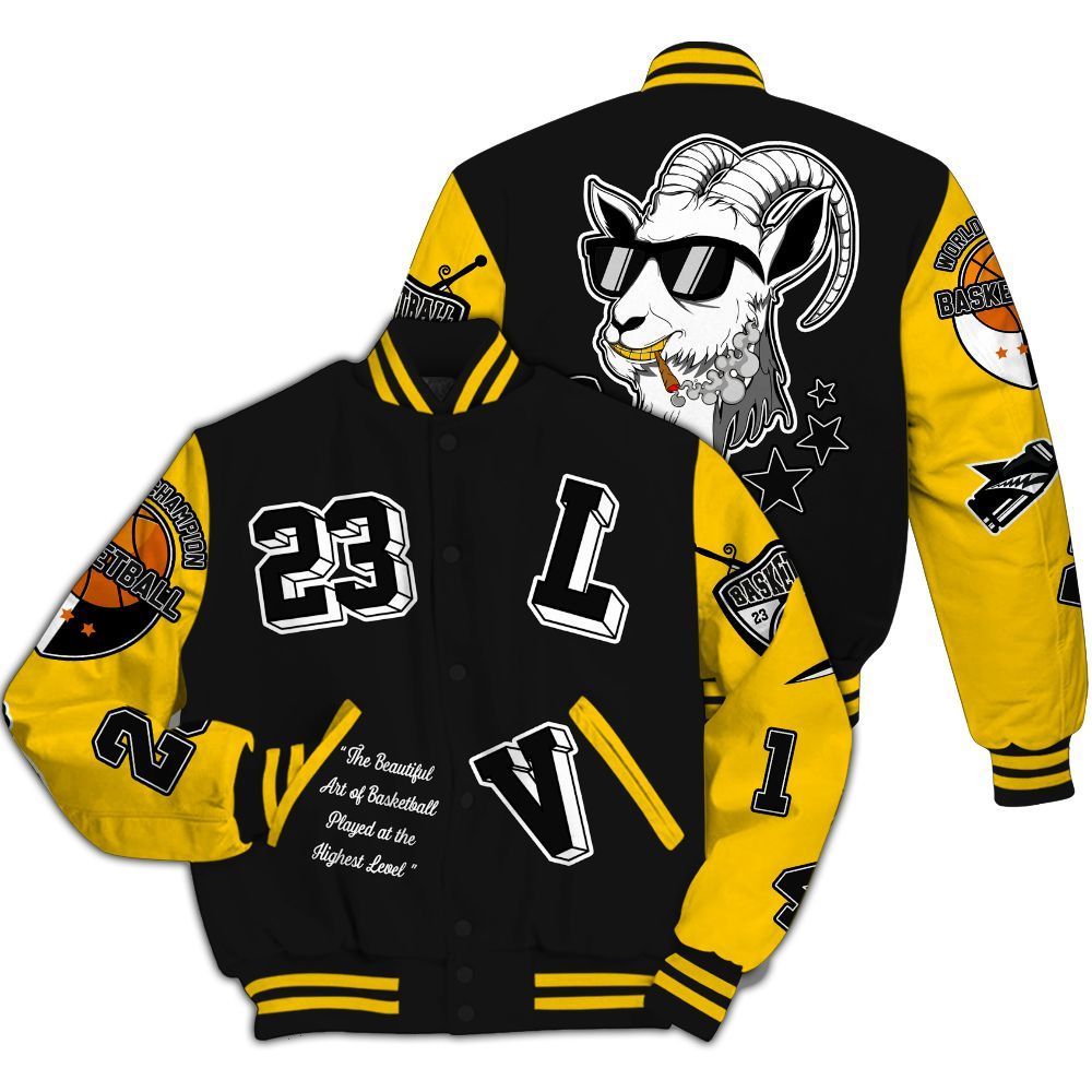 Varsity Jacket To Match Corteiz Air Max 95 Tour Yellow - The GOAT Got Em Retro Graphic All Over Print