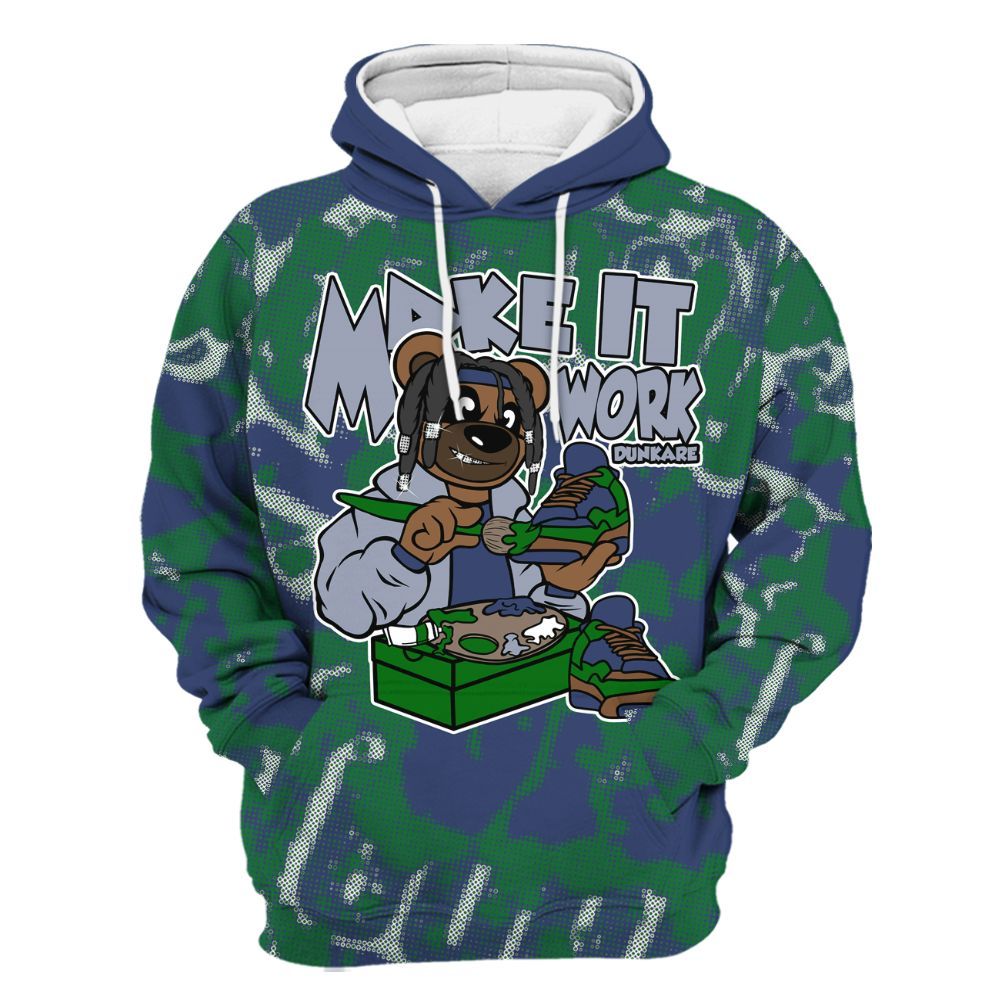 Hoodie To Match Midnight Navy 13s - Pull It Off Bear Street All Over Print