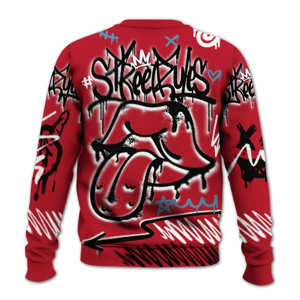 Sweatshirt To Match Retro Raging Bull 5s - Break Rules Streetwear All Over Print