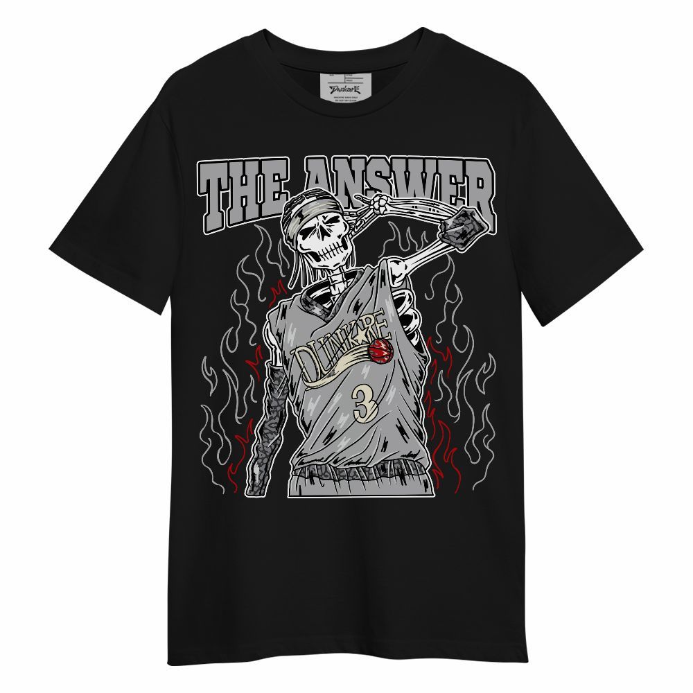 Shirt To Match Cement Grey 3s - Allen Answer Skeleton Unisex Shirt