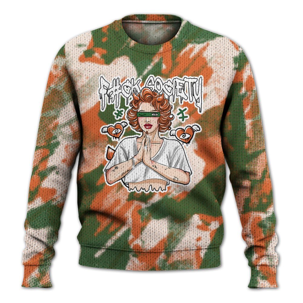 Knitted Sweater To Match Low Miami 5s - F#ck Xociety Halftone