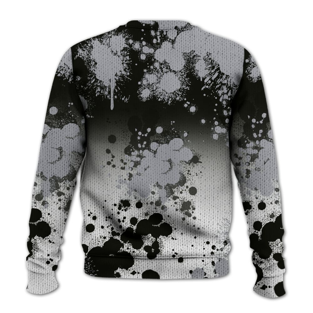 Knitted Sweater To Match Baroque Brown 12s - God Blessed Ink Drip