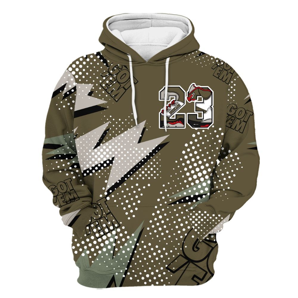 Hoodie To Match Dunk Low Year Of The Snake - Custom Name Number 23 5s All Over Print