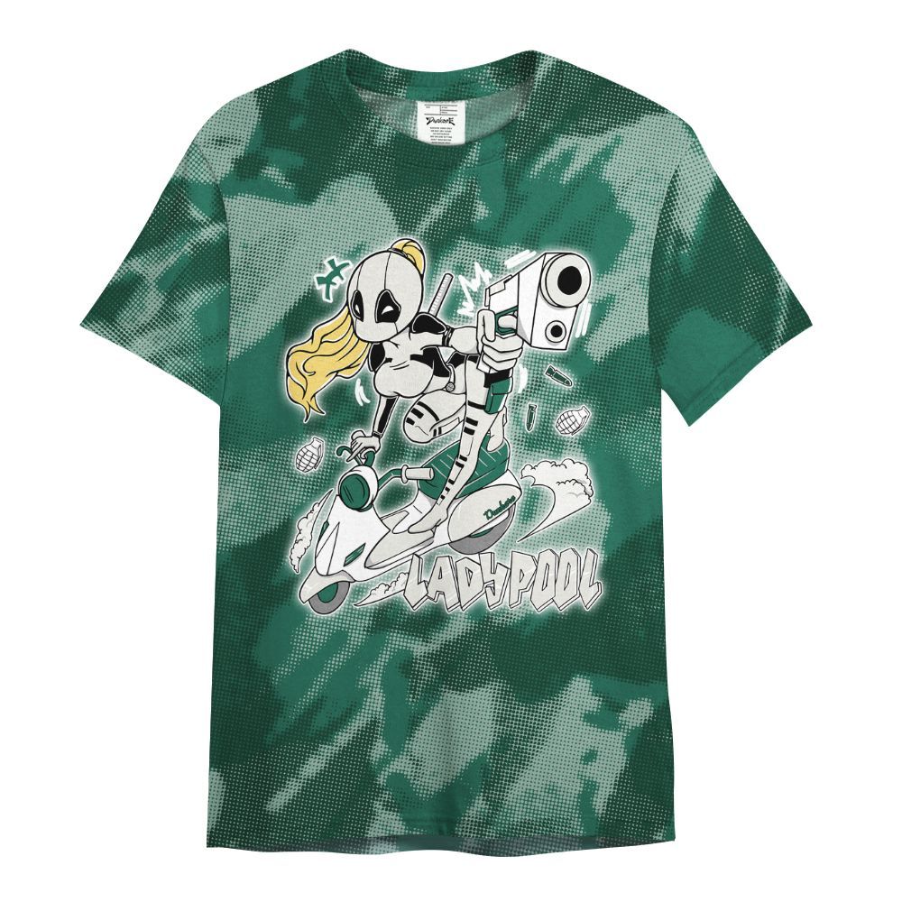 Shirt To Match Oxidized Green 4s - Lady Pool Cartoon Abstract Halftone All Over Print