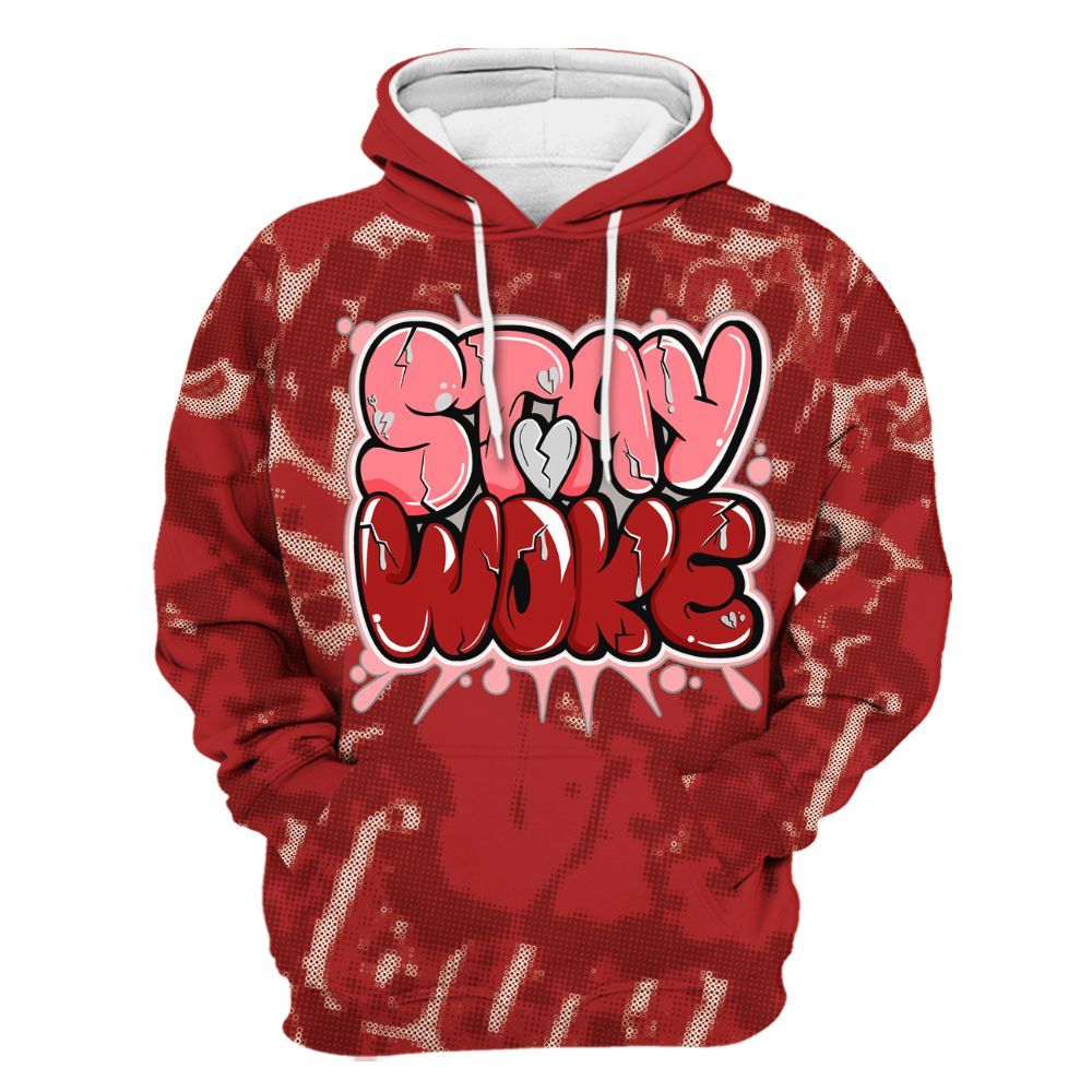 Hoodie To Match Red Taxi 12s - Stay And Woken Street All Over Print