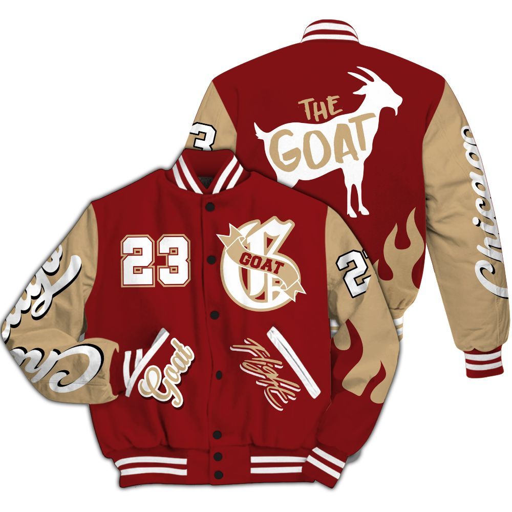 Varsity Jacket To Match Bin 23 3s - The G.O.A.T Streetwear All Over Print