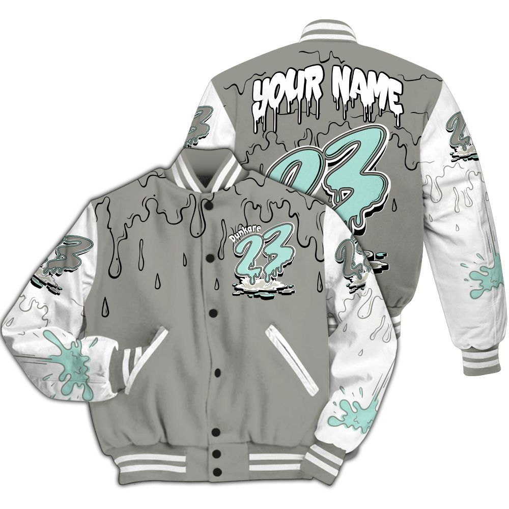 Varsity Jacket To Match Low OG Year Of The Snake 1s - Custom Name 23 Drip All Over Print