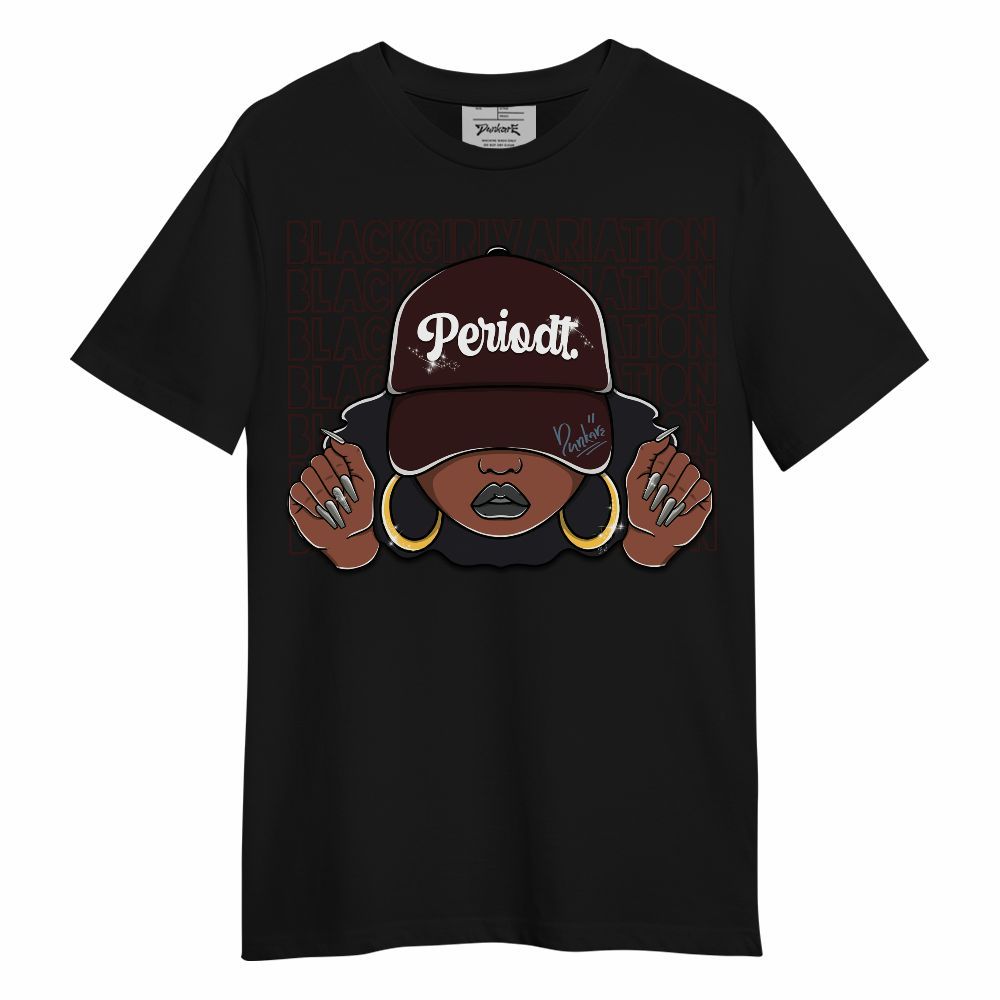 Shirt To Match Burgundy 5s - Black Girl  Variation Unisex Shirt