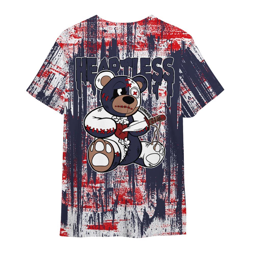 Shirt To Match Low OG Howard Bison 1s - Heartless Bear Glitch Art Shirt Unisex