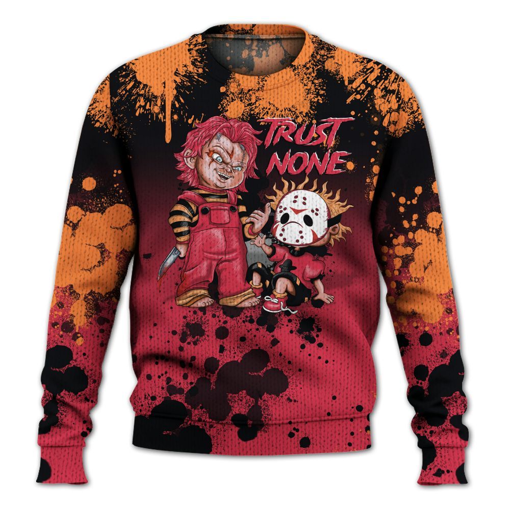 Knitted Sweater To Match Air Max Portal Bright Ceramic - Trust No One Scary