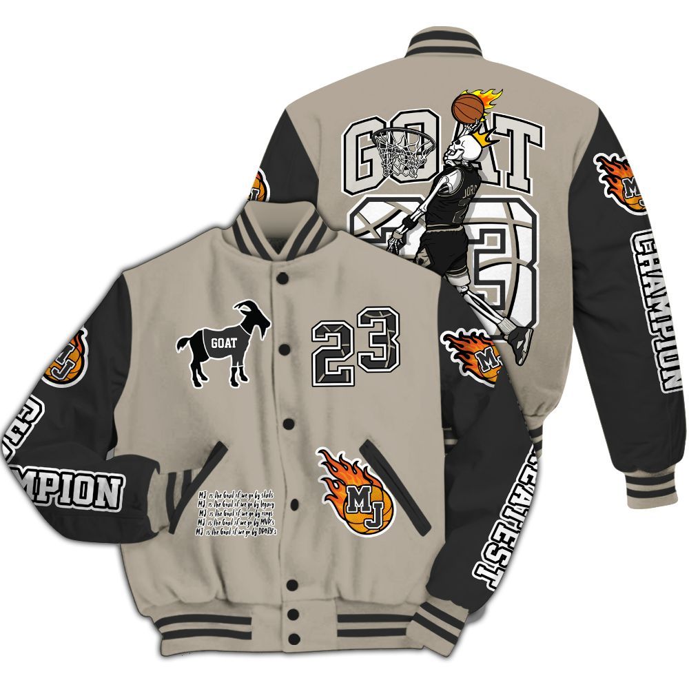 Varsity Jacket To Match RM Light Bone 4s - 23 G.0.A.T Jump Up Basketball All Over Print
