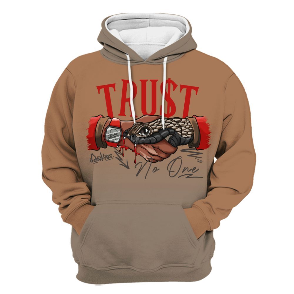 Hoodie To Match Air Max Rocky Distressed - Snake Trust No One Drip All Over Print
