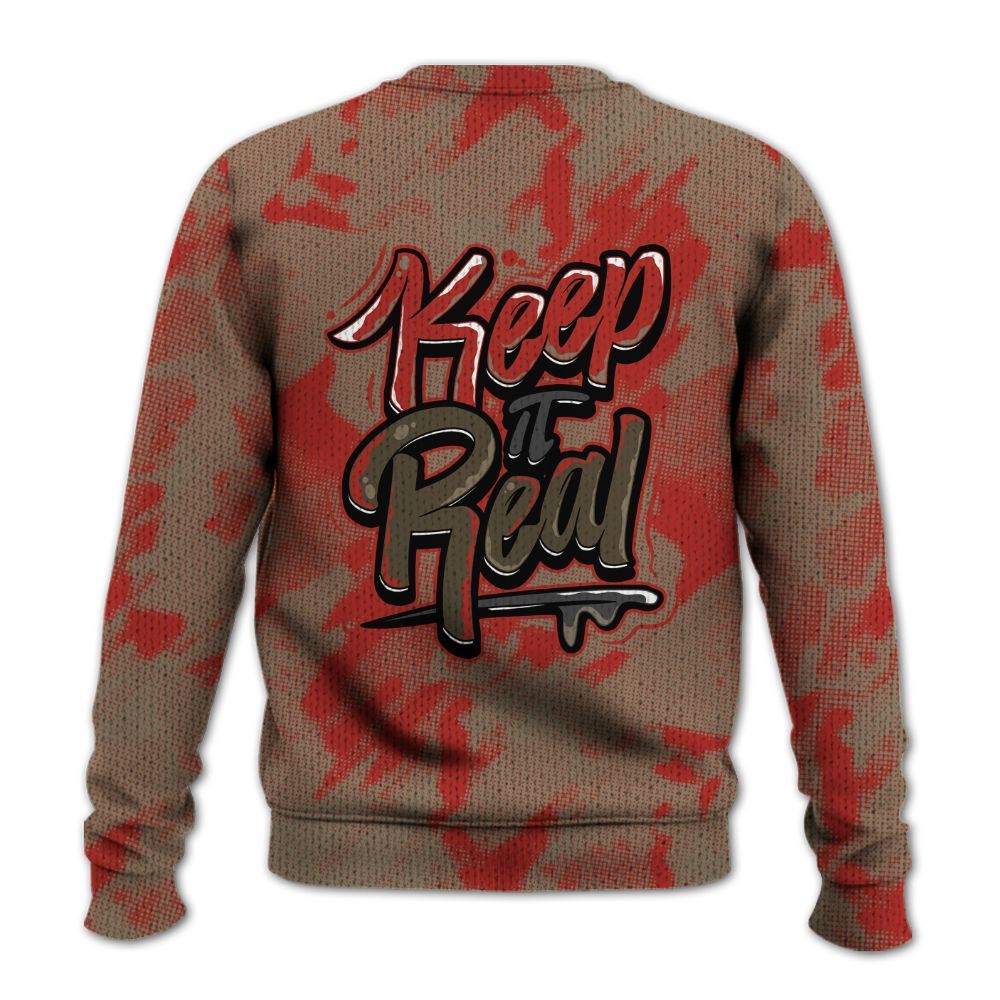 Knitted Sweater To Match Olive 9s - Keeping It Reals Shirt Unisex Oufit