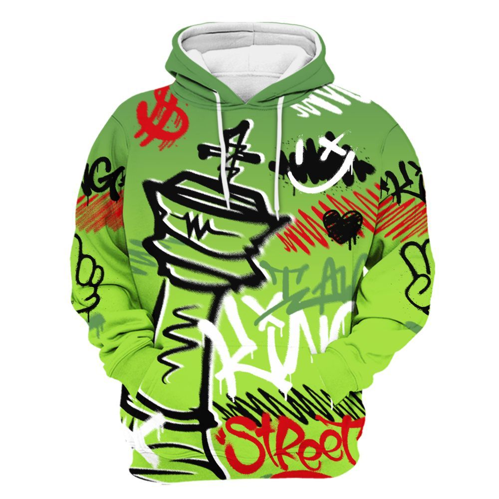 Hoodie To Match Kobe 6 SE Grinch - Street King Chess Streetwear All Over Print