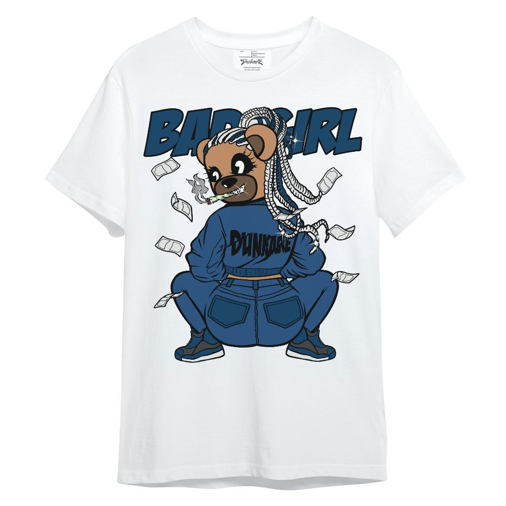 Shirt To Match High OG Midnight Navy 1s - Rebellious Girl Bear Unisex Shirt
