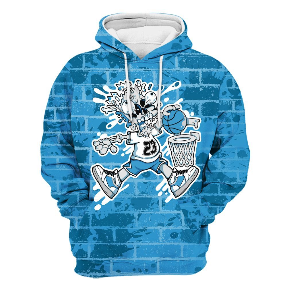 Hoodie To Match Powder Blue 9s - 85's Dunks Graphic Halloween All Over Print