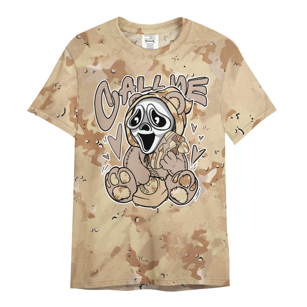 Shirt To Match Desert Camo 3s - Call Me Bear Abstract Halftone All Over Print