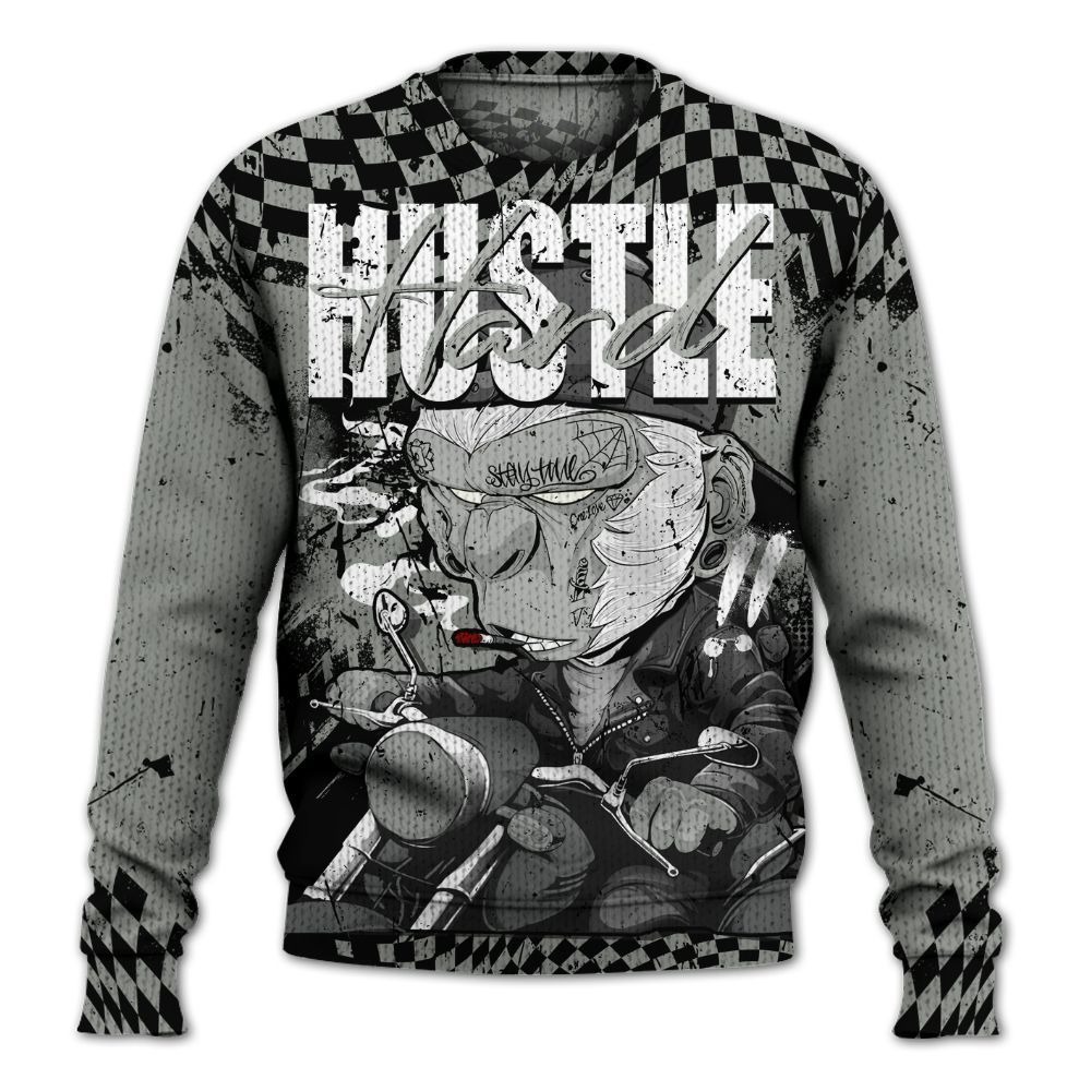 Knitted Sweater To Match Paris Olympics 4s - Hustle Hard Monkey