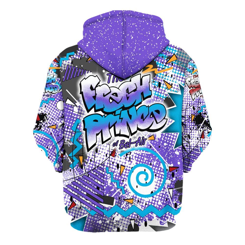 Hoodie To Match Retro Aqua 8s - Fresh Sneaker 90s All Over Print
