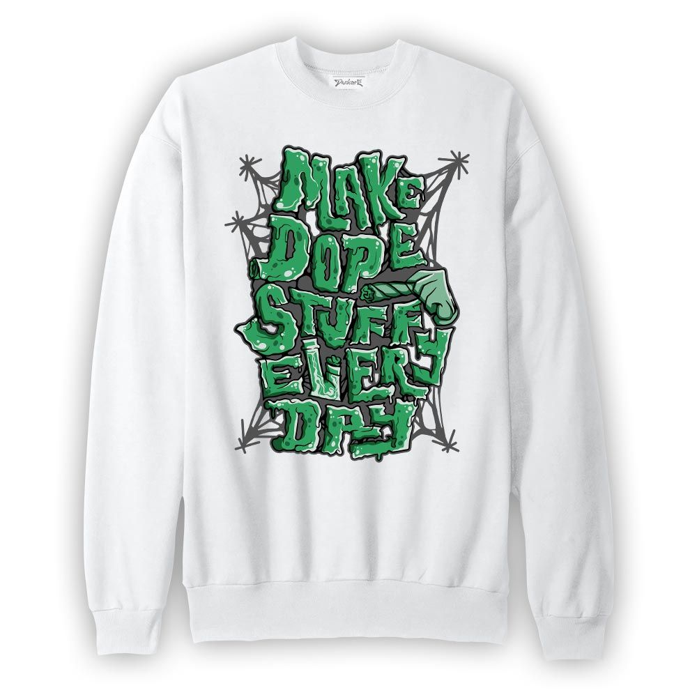 Sweatshirt To match 3 Green Glow Sweatshirt -MAKE DOPE Graphic 2904 PAT