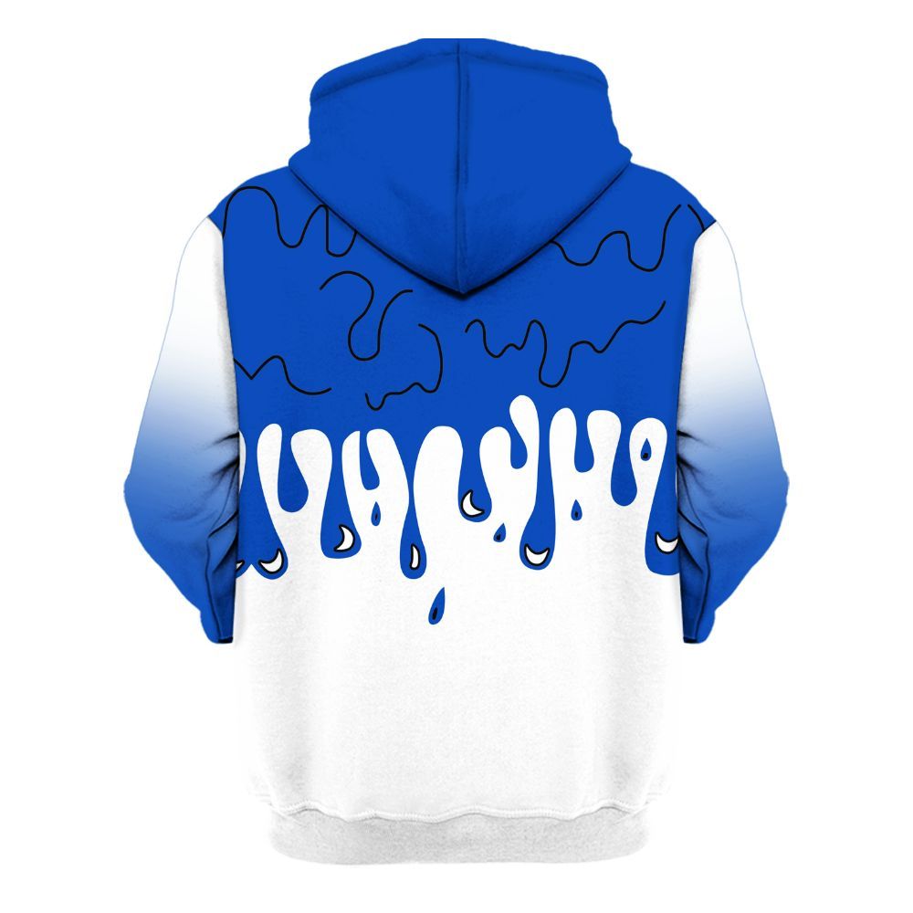 Hoodie To Match Low Game Royal 1s - Trust No One Drip Graphic All Over Print
