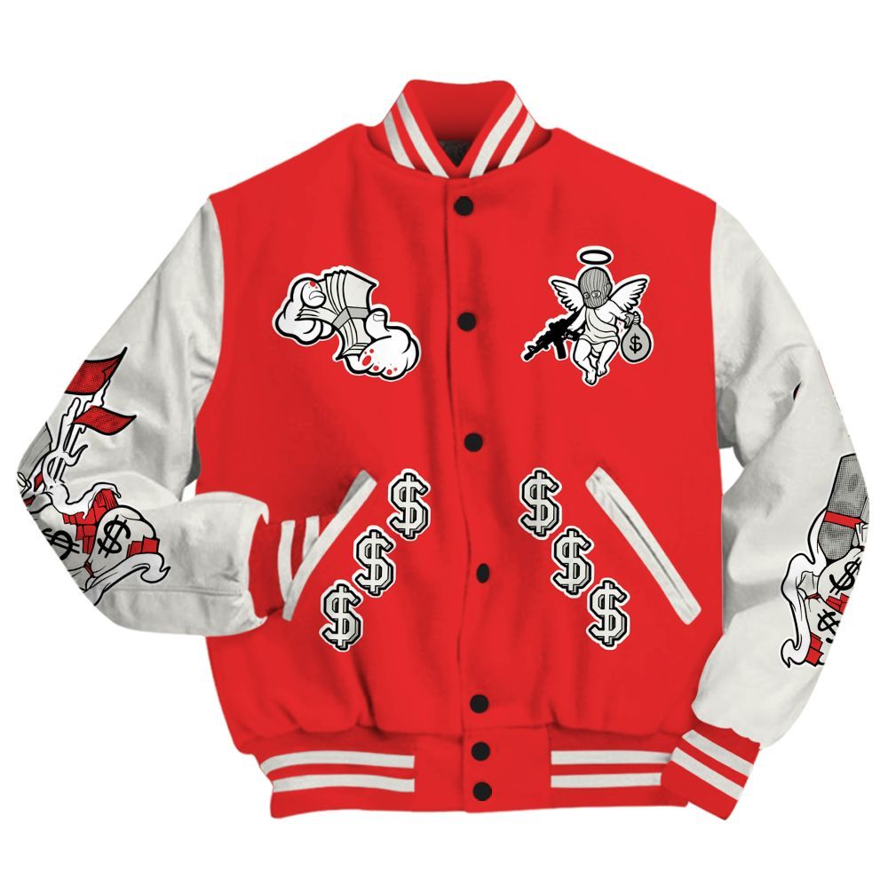 Varsity Jacket To Match Air Max 1 Jacquemus Red - Ones Move In Silence Graphic All Over Print