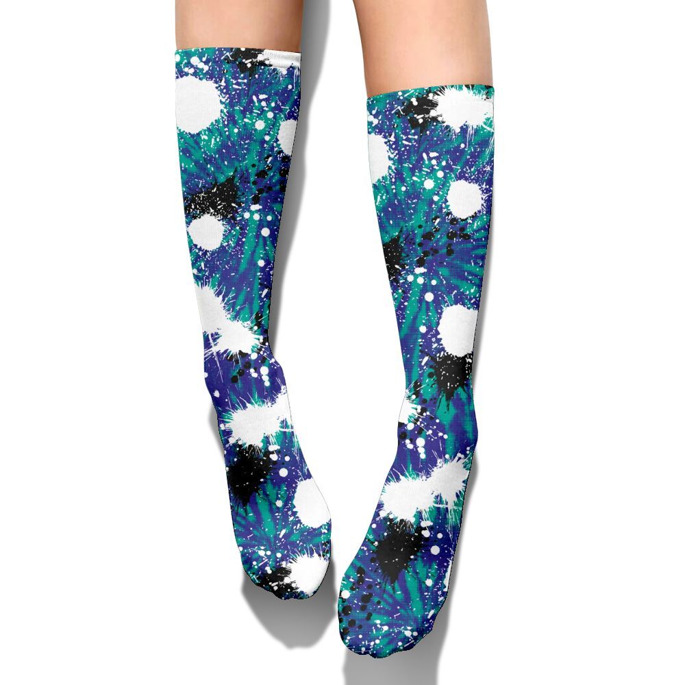 Sock To Match Retro Grape 5s, Tie Dye Graphic