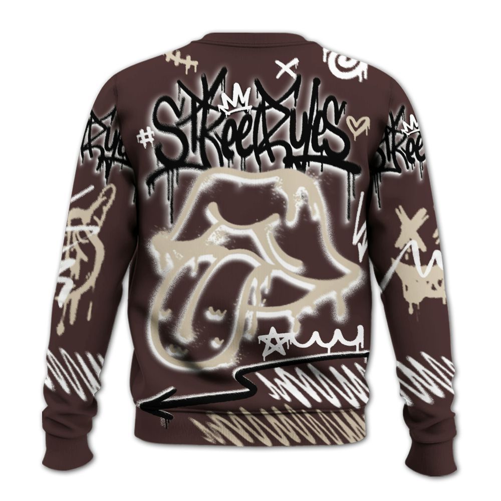 Sweatshirt To Match Burgundy Crush 3s - Break Rules Streetwear All Over Print