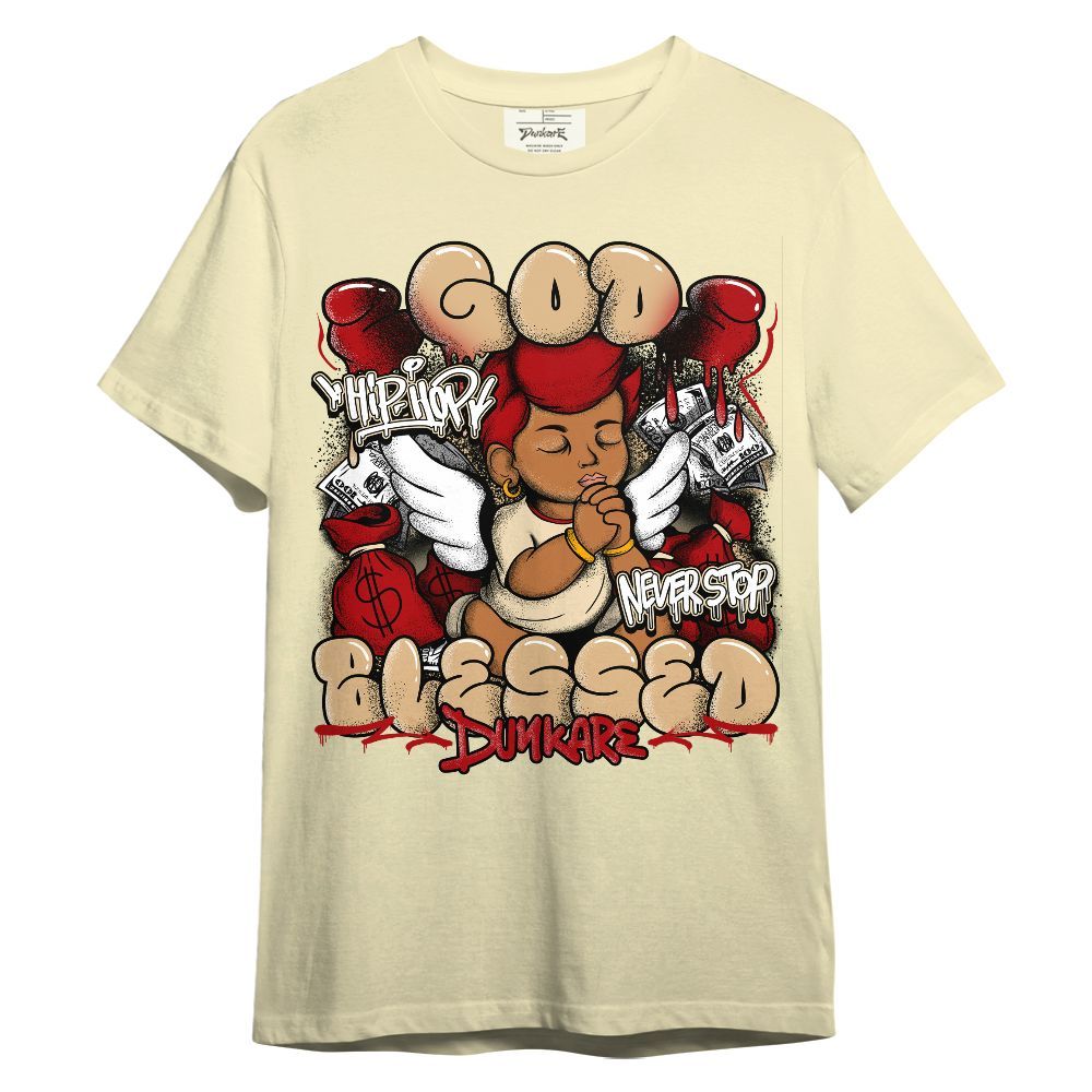 Shirt To Match Dunk Low Strawberry Waffle - God Blessed Graphic
