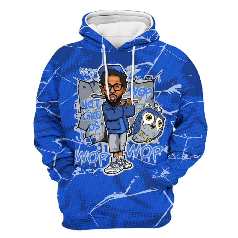 Hoodie To Match Air Foamposite One Royal - None Like ComptonCity Graphic Crack All Over Print