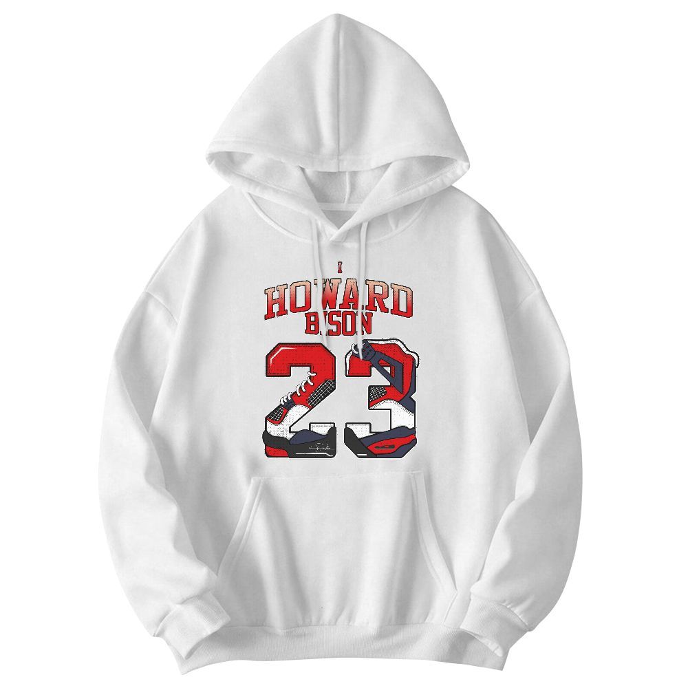 Sweatshirt To Match Low OG Howard Bison 1s - Number 23 Dirty 4s Graphic