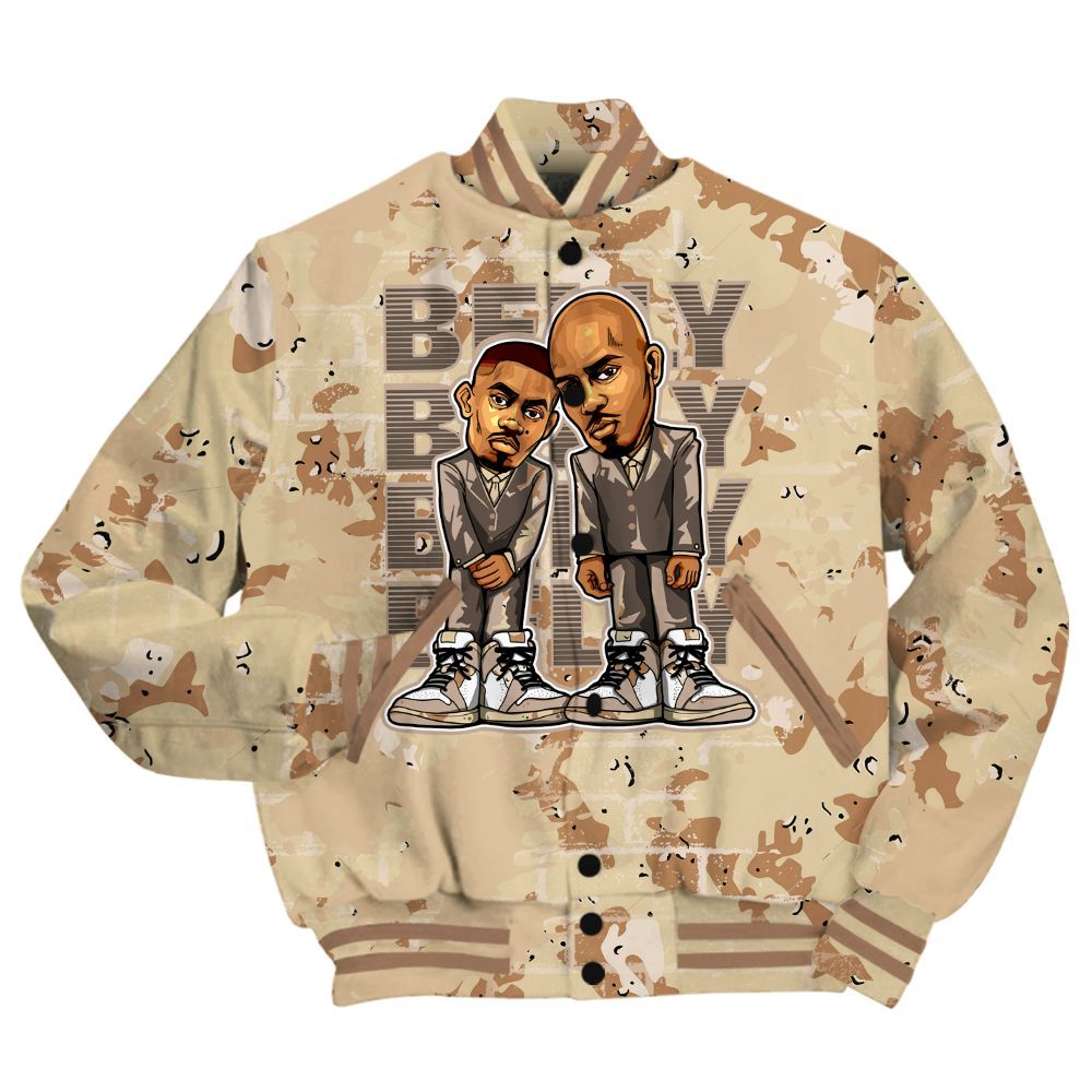 Varsity Jacket To Match Desert Camo 3s Shirt - Belly Sneakers Graphic Halloween All Over Print