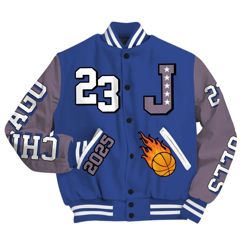 Varsity Jacket To Match Low OG Voodoo Alternate 1s - Chicago 23 Basketball All Over Print