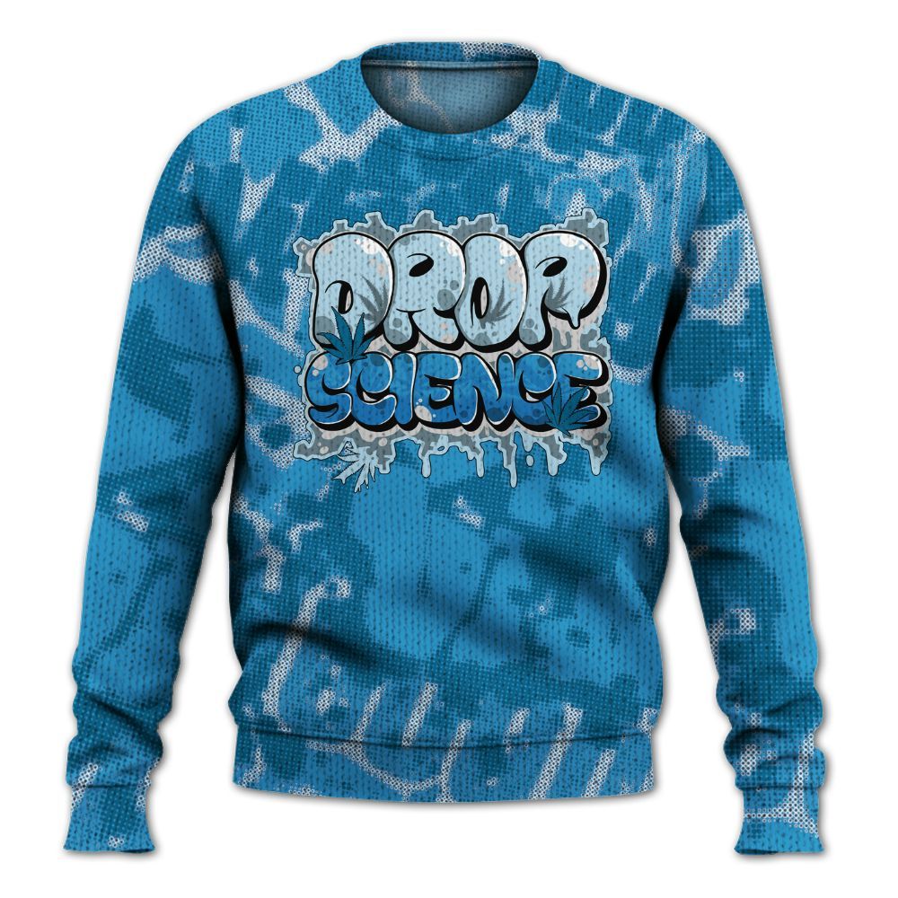 Knitted Sweater To Match Powder Blue 9s - Drop Science Street