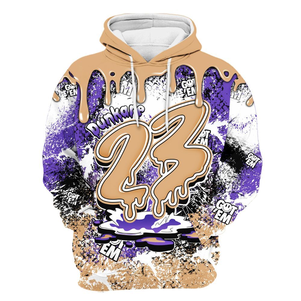 Hoodie To Match SE Afrobeats 7s - Dripping 23 Drip All Over Print